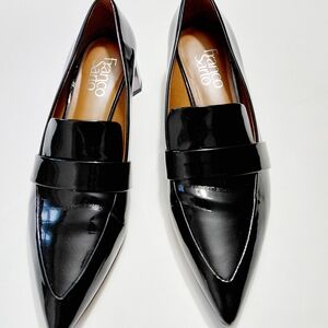 FRANCO SARTO Women's Giovanni Black Pointed Toe Shoes - 6.5M